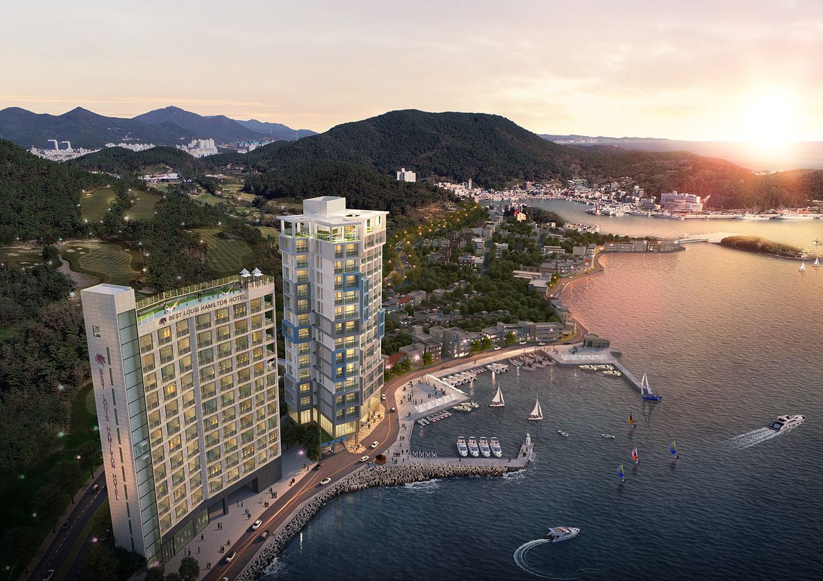 부산 베스트 루이스 해밀턴 호텔 오션테라스